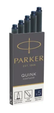 PARKER Quink modročierna 5ks / atramentové bombičky (1950385)