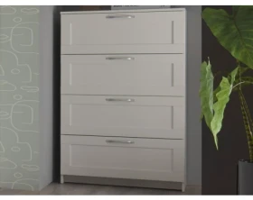 Komoda se zásuvkami Leporelo 78 cm, biela mat%