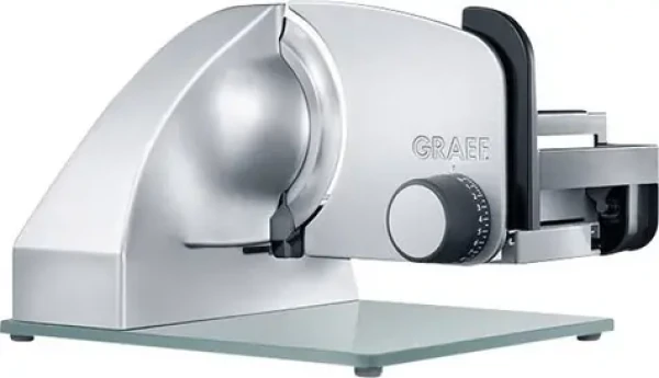 Graef Master M20 strieborná / elektrický krájač potravín / 170 W / priemer noža 170 mm / hrúbka rezu 0-20 mm (M20EU)