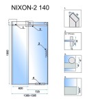 REA - SPRCHOVÉ DVERE NIXON-2 140 PRAVÉ REA-K5007