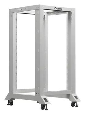 Lanberg Open Rack 22U sivá / Stojanový rozvádzač / 19" / 600×800 mm / nosnosť 600 kg (OR01-6822-S)