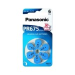 PANASONIC PR675 batérie pr44 do načúvacích prístrojov 6 ks