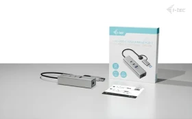 I-TEC USB-C/USB-A Metal HUB 3 / USB hub / 2× USB-C + 1× USB-A / 2,5 Gb LAN (CAMETALG325HUB)