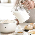 Bastion Collections Keramická misa na cesto Black Edge – sada 2 ks