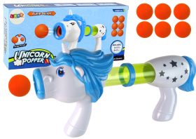 Soft BB Launcher pištoľ Unicorn modrá