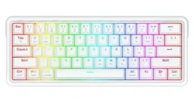 Redragon Draconic V2 K730W-RGB-PRO biela / Herná klávesnica / mechanická / RGB / USB / US (K730W-RGB-PRO)