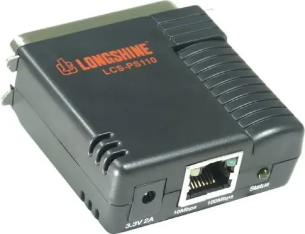 Longshine LCS-PS110-A / Tlačový server / 1x Parallel Port / 10/100 Mbit/s (LCS-PS110-A)
