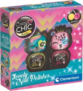 Clementoni Crazy CHIC Beauty: Sada lakov na nechty 3/od 6 rokov