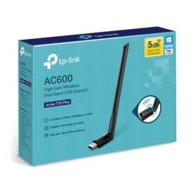 TP-LINK Archer T2U Plus / Wi-Fi USB Adaptér AC600 / 2.4GHz 200Mbps / 5GHz 433Mbps / USB 2.0 (Archer T2U Plus)