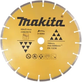 Makita Diamantový rezný kotúč na betón / Rezný kotúč / 300 x 25,4 mm / segmentový / suché rezanie (D-56982)