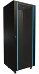 Extralink Rack 32U 600x600 čierna / Stojanový rozvádzač / 19" / sklenené dvere / nosnosť 600 kg (EX.14756)