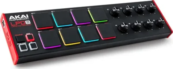 AKAI LPD 8 MKII - Mini USB/MIDI kontrolér čierna (LPD 8 MKII)