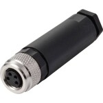 TRU COMPONENTS Vestavná zásuvka pre čidlo/aktuátor, TC-13752052, piny: 4, 1 ks; TC-13752052