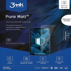 3mk All-Safe AIO Pure Matt / Ochranná fólia / matný povrch / Dry Wet Fitting / 5 ks (5903108471961)