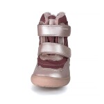 Dievčenské zimné barefoot topánky PRO-tex NUT PINK - 26