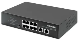 Intellinet Switch 8x Gigabit PoE+ 120W / 8- Port / 1000 Mbps / 2x RJ45 Uplink (561402)