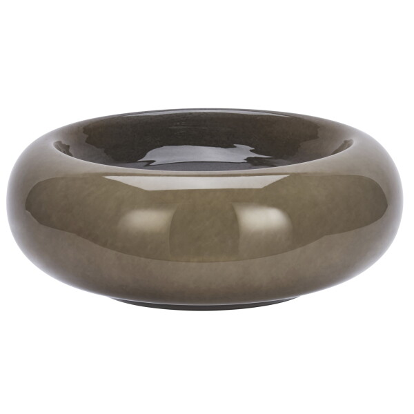 MADAM STOLTZ Sklenená miska Taupe Ø 33 cm