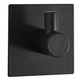 Spirella METI hranatý samolepiaci háčik čierna oceľ / 45 x 45 mm (7610583215017)