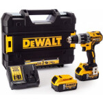 DeWalt DCD797P2B / Aku príklepová vŕtačka / 18V XR / 2x 5Ah / 70 Nm / nabíjačka / kufor (DCD797P2B)