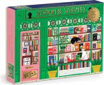 Galison Metalické puzzle Kníhkupectvo Wisdom Whimsy