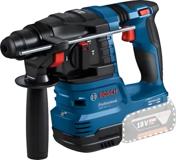 BOSCH GBH 18V-22 Professional / Aku vŕtacie kladivo / SDS- PLUS / 1,9 J / L-BOXX / bez aku (0611924001)