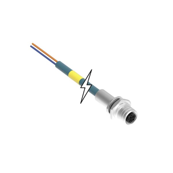 Molex Molex WOD Industrial Solution upravený zástrčkový konektor pre senzory - aktory, 1300540012, piny: 4, 0.20 m, 1 ks; 1300540012