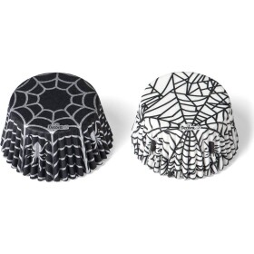 Muffinové košíčky Halloween pavučiny 36 ks 5x3 cm - Decora - Decora
