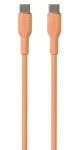 Puro Soft Silicone Cable broskyňová / Dátový kábel / USB-C - USB-C / 1,5 m (PUUSBCUSBCICONLORA)