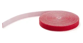 StarTech Sťahovacia páska na suchý zips červená / Sťahovacia páska / 7,6 m / šírka 19 mm / opakovane použiteľná (HKLP25RD)