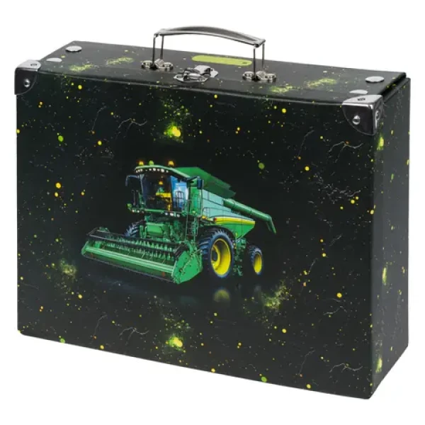 BAAGL Skladací školský kufrík Traktor s kovaním / 32.5 x 10.5 x 26 cm