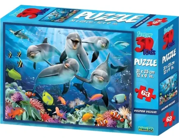Prime 3D Puzzle Delfínia radosť