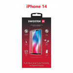 SWISSTEN FULL GLUE COLOR FRAME CASE FRIENDLY sklo pre Apple iPhone 14 čierna (54501823)