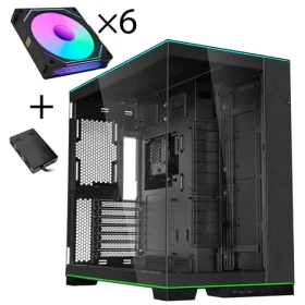 Lian Li O11 Dynamic EVO RGB čierna / Bundle PC skriňa + 6x UNI FAN SL-INF / Midi Tower / ARGB / Tempered Glass (GABU-742)