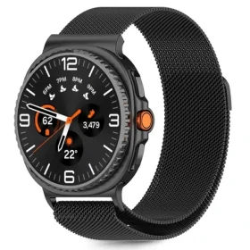 Tech-Protect MilaneseBand čierna / Remienok milánsky ťah / pre Samsung Galaxy Watch / 40/44/46 mm