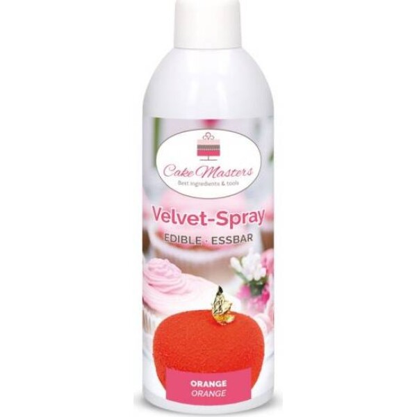 Oranžový sprej na velvet, 400 g - Cake Masters - Cake Masters