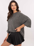 Jumper DHJ SW 9314.04P tmavosivý jedna velikost
