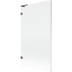 MEXEN/S - Lunar L vaňová zástena FIX 100 x 150, transparent, grafit kartáčovaná 897L-100-000-66-00