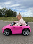 Mamido Mamido Elektrické autíčko Cabrio Fast Wing ružové EVA kolesá