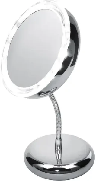 Adler AD 2159 strieborná / kozmetické zrkadlo / LED / priemer 15 cm / 4x LR03 (AD 2159)
