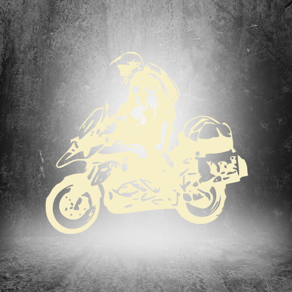 Veselá Stena Samolepka Motorka BMW GS Enduro Farba: béžová, Veľkosť: 100 x 90 cm
