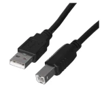 Lanberg CA-USBA-10CC-0018-BK čierna / Kábel USB / USB-A (M) - USB-B (M) / USB 2.0 / 1,8 m (CA-USBA-10CC-0018-BK)