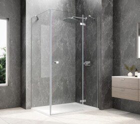 POLYSAN - GLOBE CHROME obdĺžniková sprchová zástena 1000x900, číre sklo, pravé GB1010-3315RC