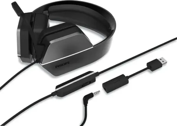 Philips TAG4106/00 čierna / Herné slúchadlá / mikrofón / 7.1 / 3.5mm jack / USB-A / 1.8m (TAG4106/00)