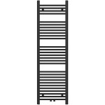 CERANO - Kúpeľňový radiátor Benito - stredové pripojenie 50mm/bočné - 583 W - čierna matná - 1500x450 mm CER-612177