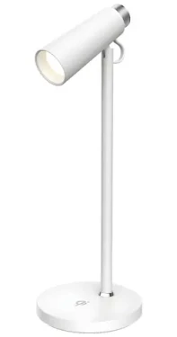 Immax TIT biela so striebornými prvkami / LED stolná lampička / Qi nabíjanie / 12W / 150lm (08990L)