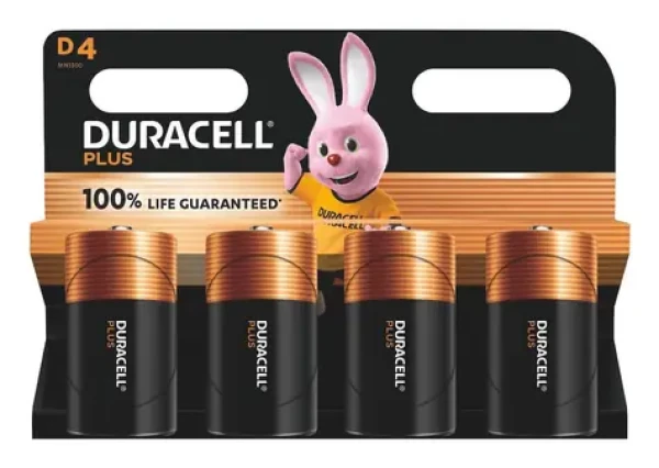 Duracell PLUS D / Batéria / alkalická / 1,5 V / 4 ks (142039)