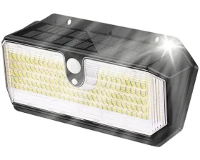Viking S282 vonkajšie solárne LED svetlo s pohybovým senzorom / 2600lm / IP65 (S282)