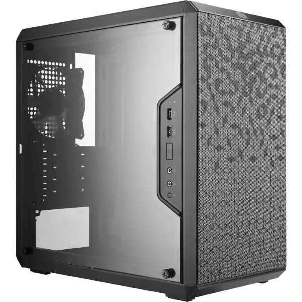 Cooler Master MasterBox Q300L čierna / Micro ATX / 2x USB 3.0 / 1x 120mm / bez zdroja / priehľadná bočnica (MCB-Q300L-KANN-S00)