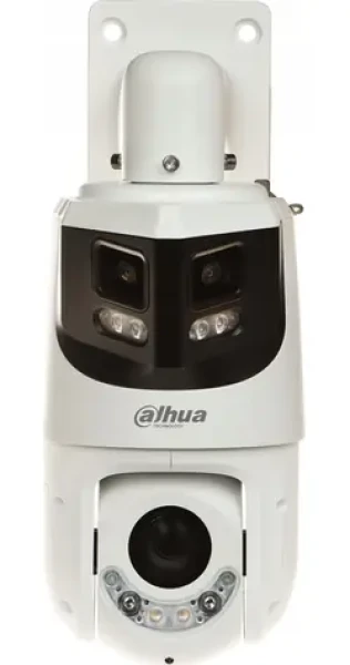 Dahua SDT4E425-8P-GB-APV1 biela / Vonkajšia Panorama + PTZ IP kamera / 8 Mpx 180 ° + 4 Mpx 25x zoom / IR 100 m / IP66 / PoE + (53235)