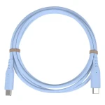 PremiumCord silikónový USB-C - USB-C modrá / Kábel / 60W / PD / 480 Mbps / 1,5 m (ku31sa15b)